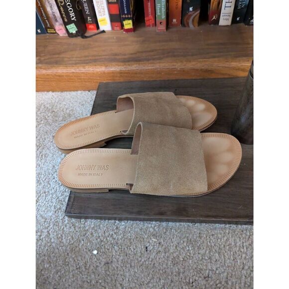 Johnny Was Women’s EU 41 US 11 Camilla Tan Slip on Sandal Slide Italy - Picture 5 of 5
